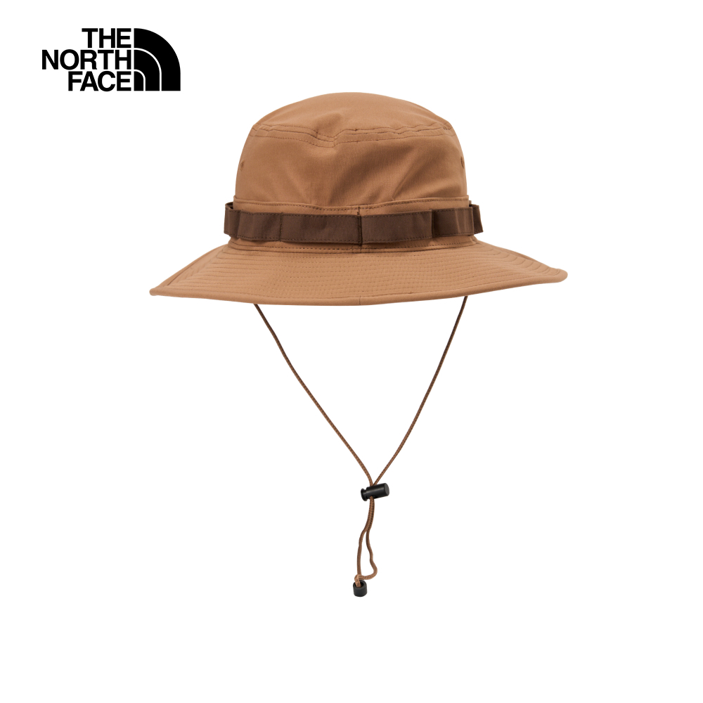 The North Face北面男女款棕色UPF防曬漁夫帽｜5FXF5K2
