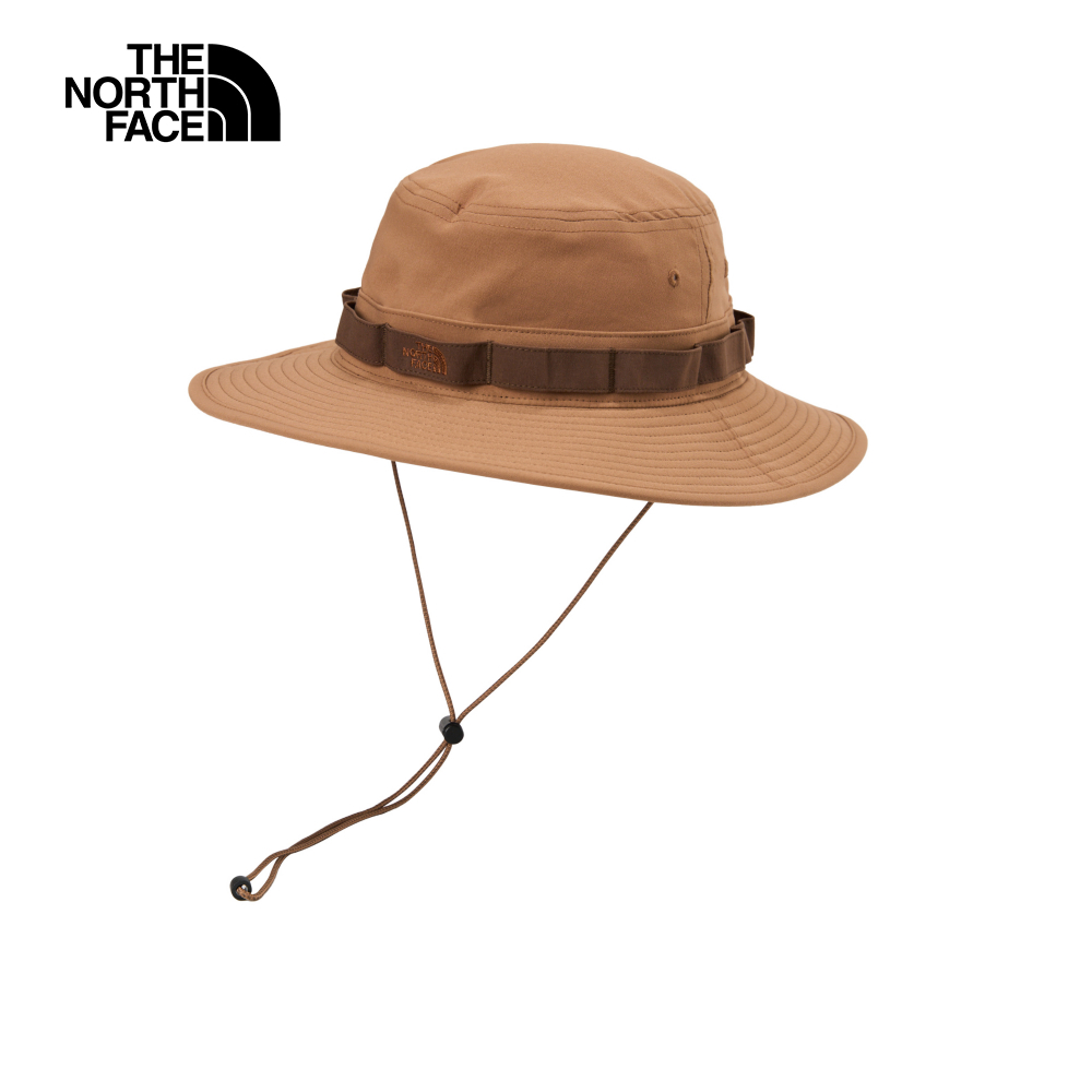 The North Face北面男女款棕色UPF防曬漁夫帽｜5FXF5K2