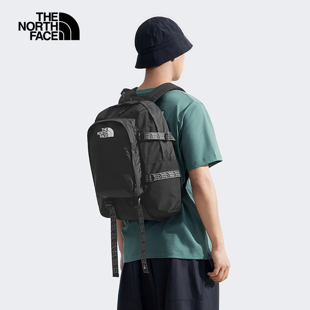 The North Face北面男女款黑色休閒後背包｜8DJJKX7