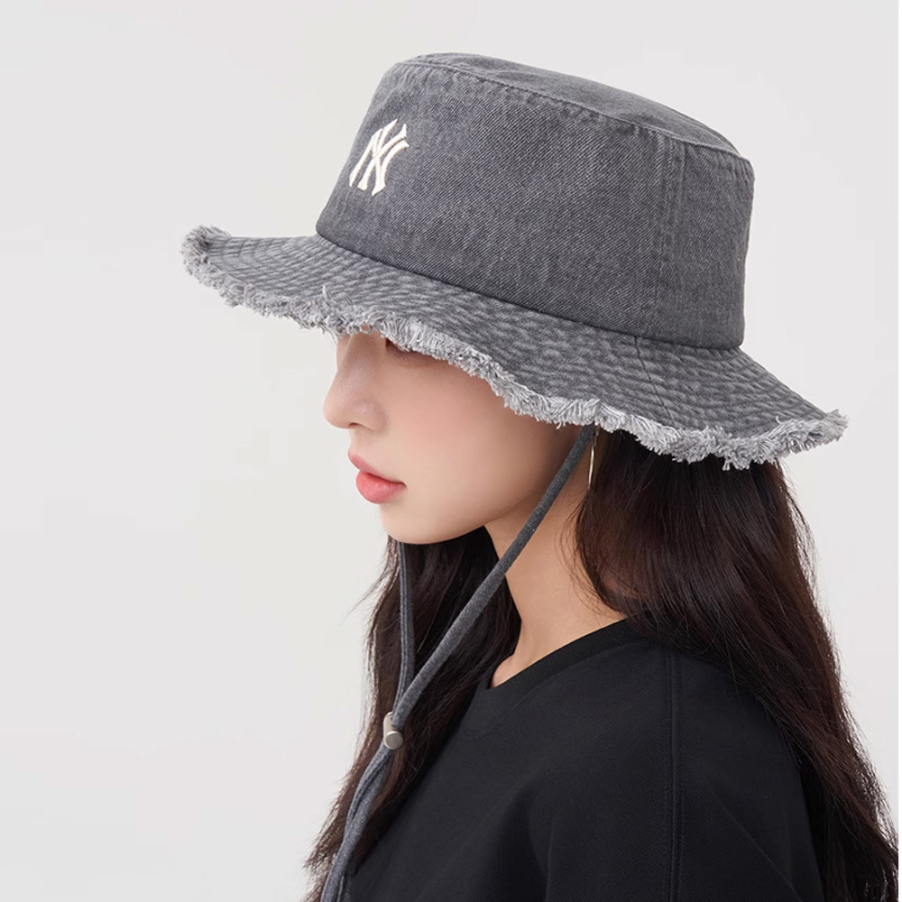 MLB 牛仔丹寧漁夫帽 紐約洋基隊 (3AHTD025N-50GRS)