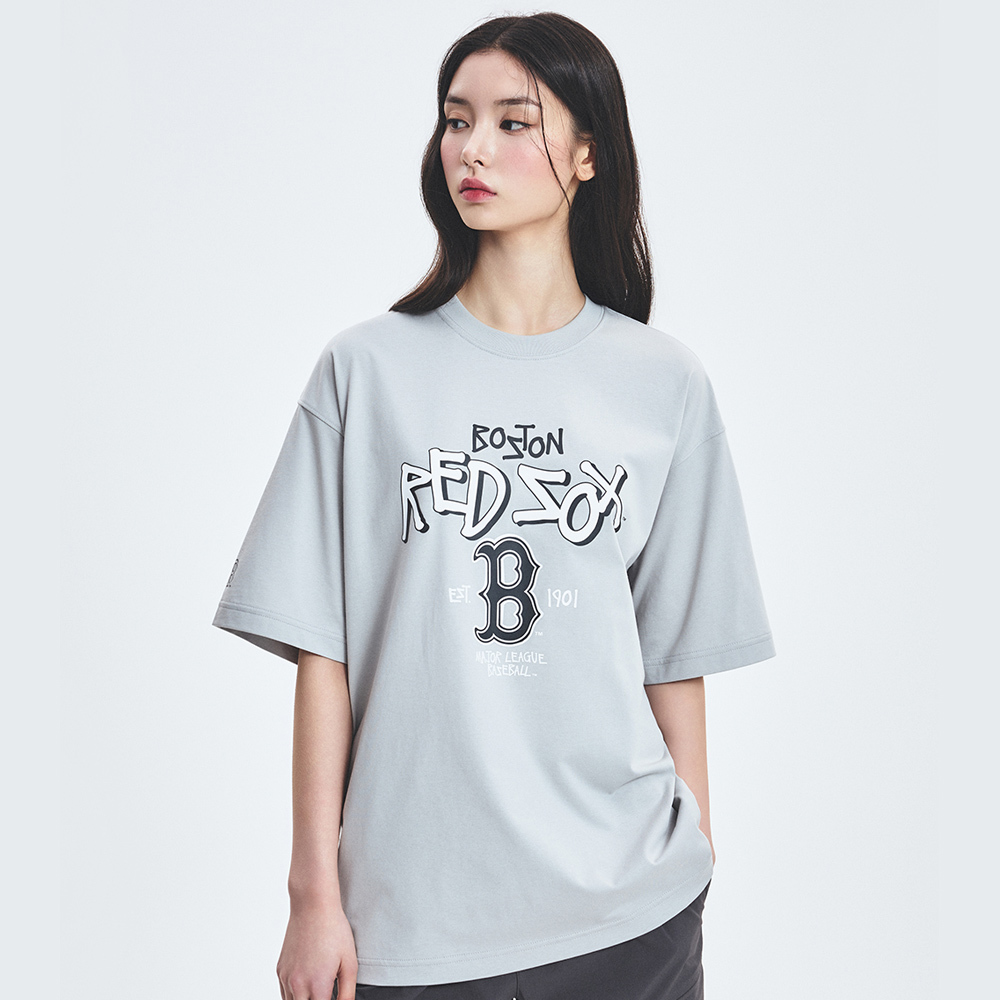 MLB 速乾短袖T恤 波士頓紅襪隊 (3ATSB0553-43GRL)