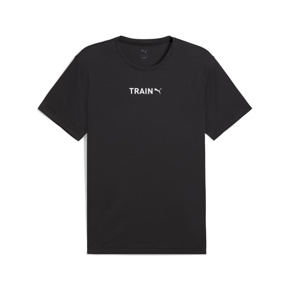 PUMA 訓練系列垂直字樣短袖T恤 男性
