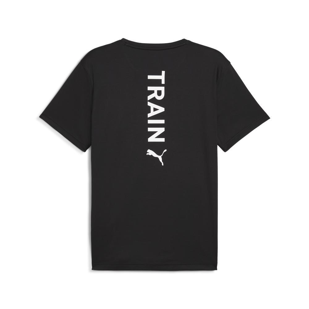 PUMA 訓練系列垂直字樣短袖T恤 男性