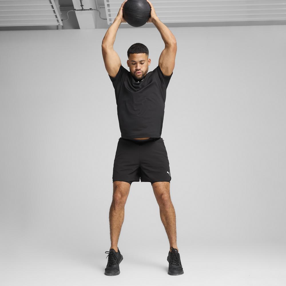 PUMA 訓練系列垂直字樣短袖T恤 男性