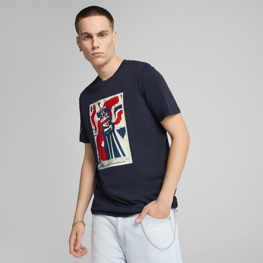 PUMA Formula 1系列大不列顛短袖T恤 男女共同