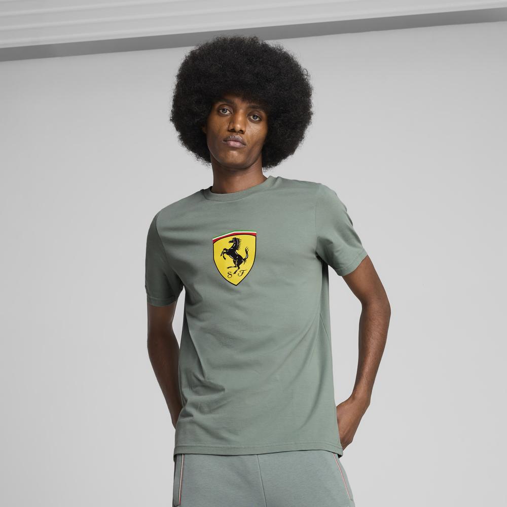PUMA 法拉利車迷系列大盾短袖T恤 男性