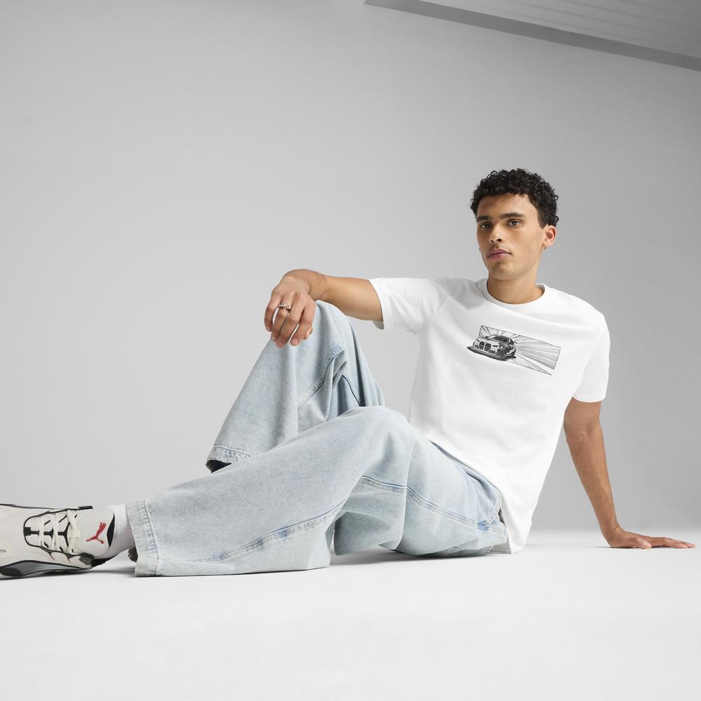 PUMA BMW系列MMS車圖樣短袖T恤 男性