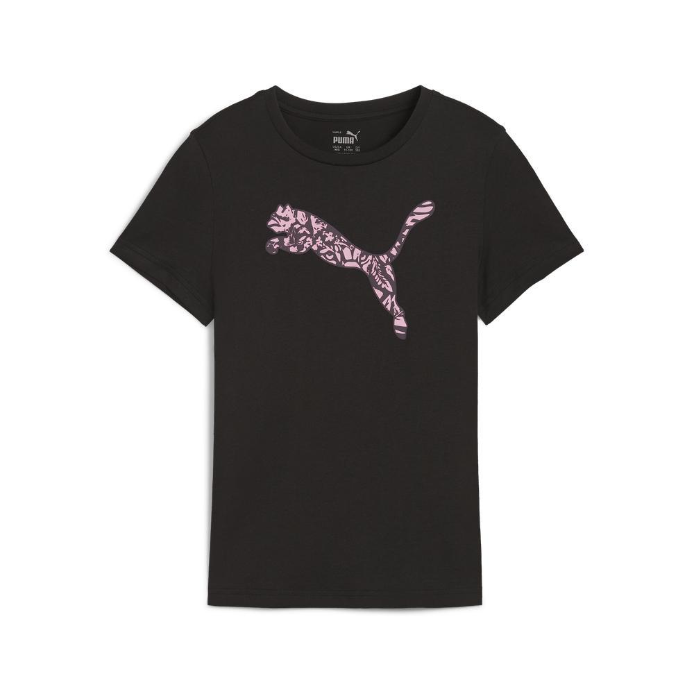 PUMA 基本系列Ess+ Tropicat跳豹圖樣短袖T恤 女童