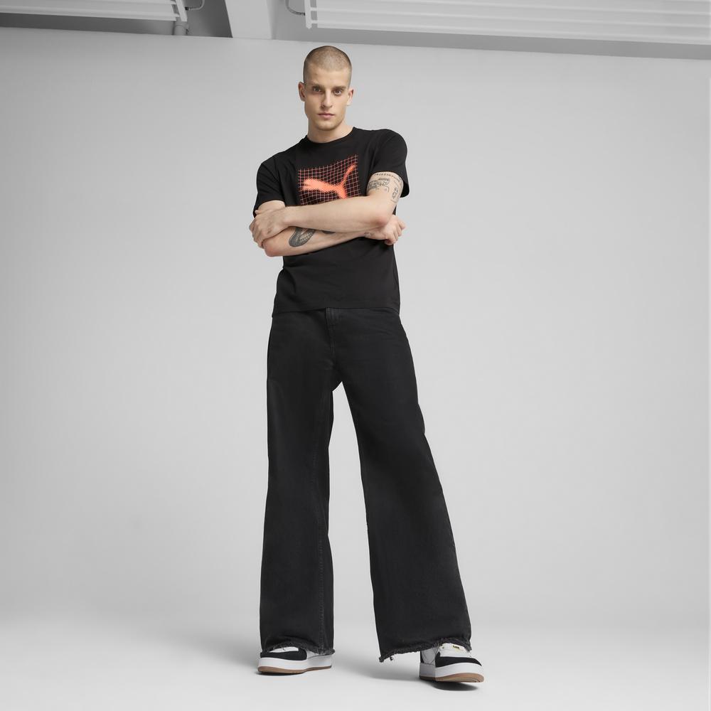 PUMA 基本系列PUMATECH圖樣短袖T恤 男性