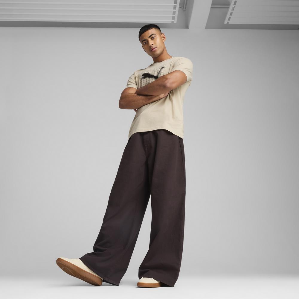 PUMA 基本系列PUMATECH圖樣短袖T恤 男性