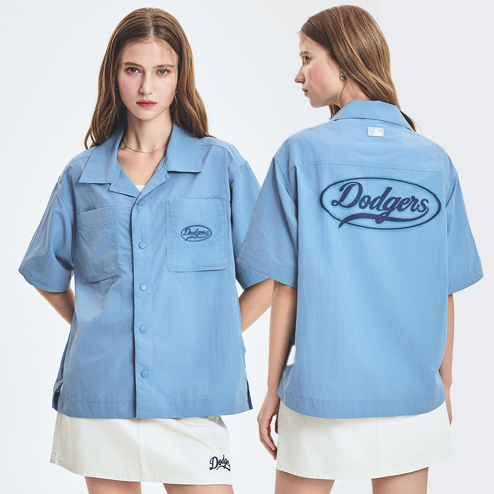 MLB Korea MLB 涼感 短袖襯衫 Varsity系列 洛杉磯道奇隊 (3AWSV0153-07INL)