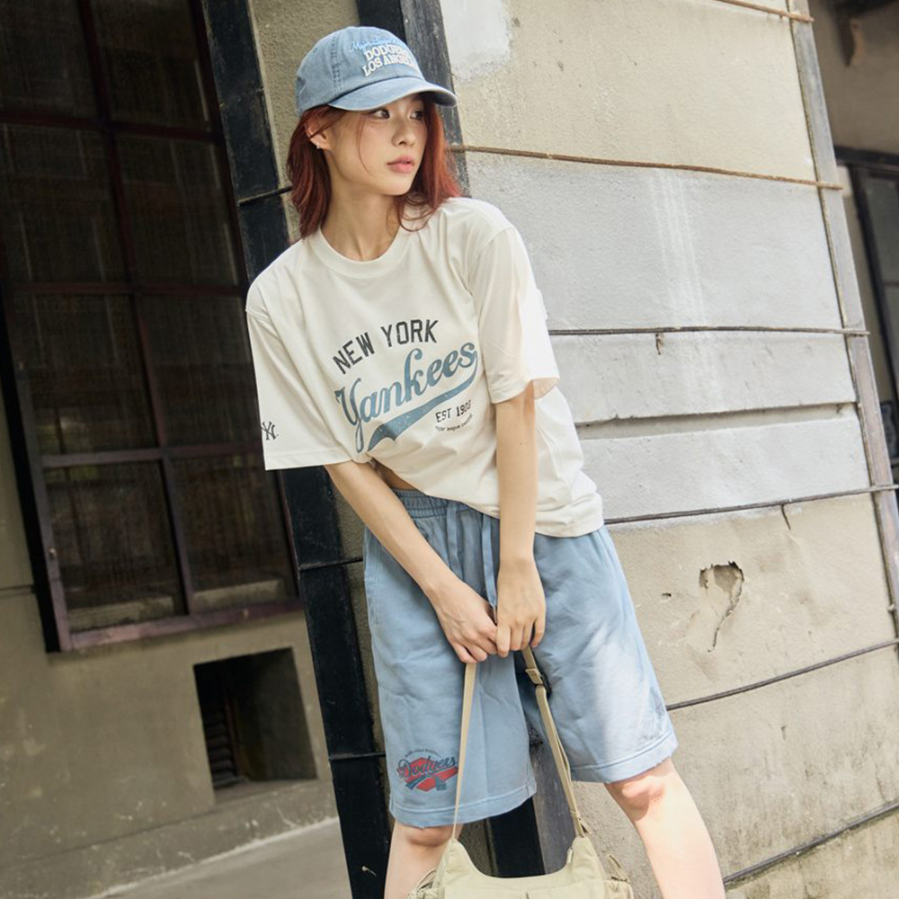 MLB 速乾短袖T恤 紐約洋基隊 (3ATSV0553-50IVS)