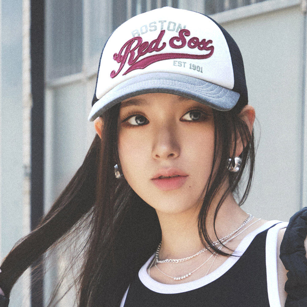 MLB 可調式棒球帽 網帽 Varsity系列 波士頓紅襪隊 (3AMCV0153-43GRD)