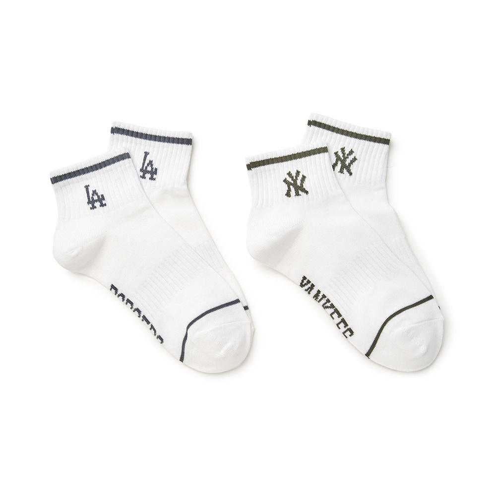 MLB 低筒襪二入組 道奇 洋基隊 (3ASOS034N-00KAL)