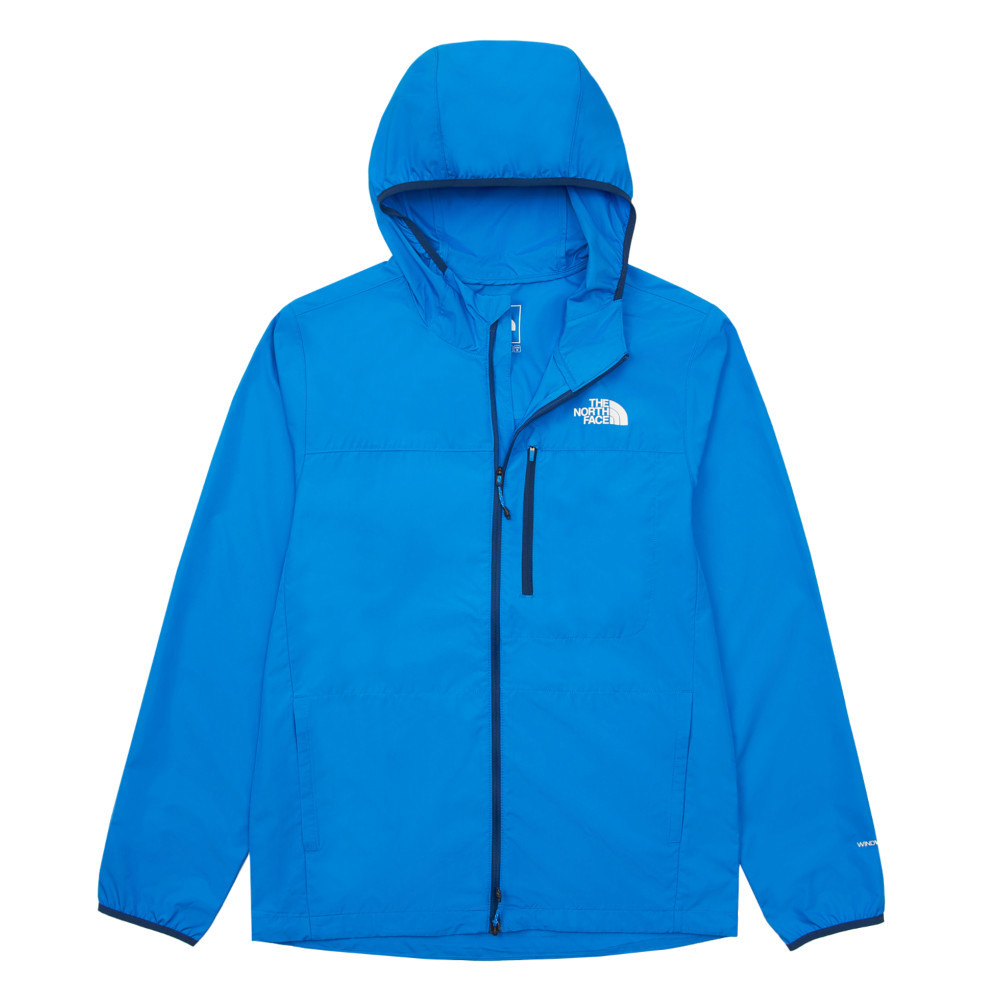 The North Face北面男款藍色DWR防潑水可打包防風外套｜83TMT4S