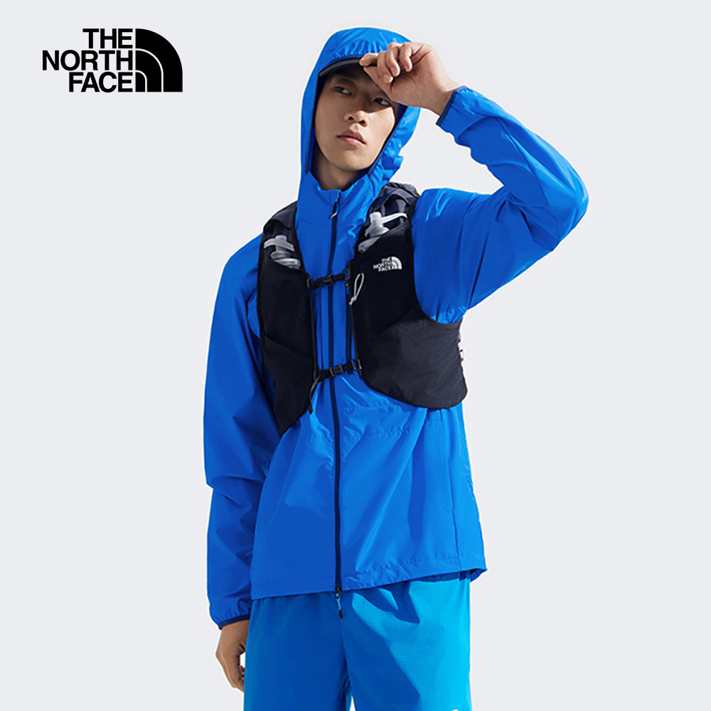 The North Face北面男款藍色DWR防潑水可打包防風外套｜83TMT4S