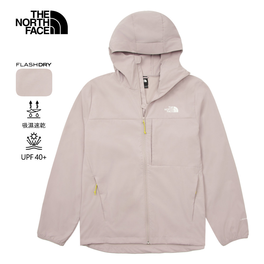 The North Face北面男款灰色吸濕排汗防風外套｜8BWA1OA－速躍旗艦店