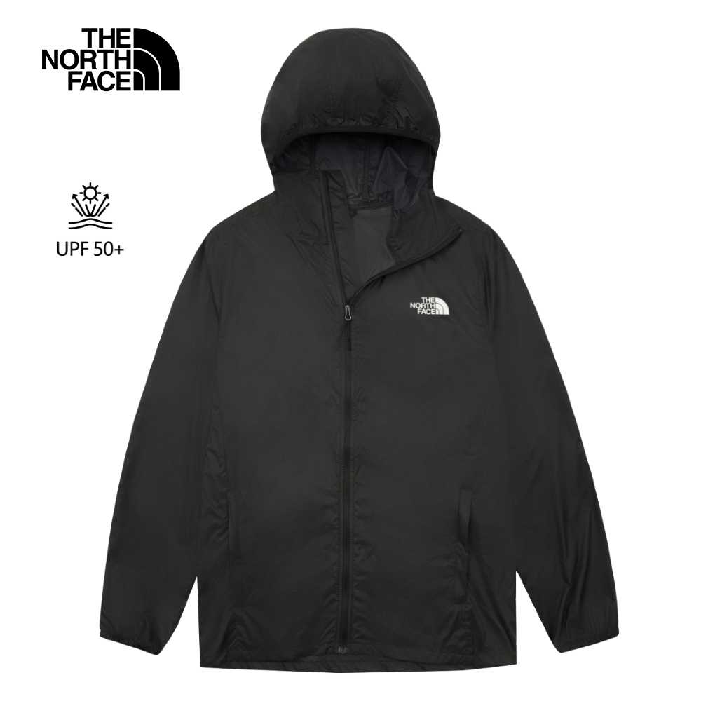 【10/27 12點限時搶購】The North Face北面男款黑色UPF防曬連帽外套｜8C0TJ