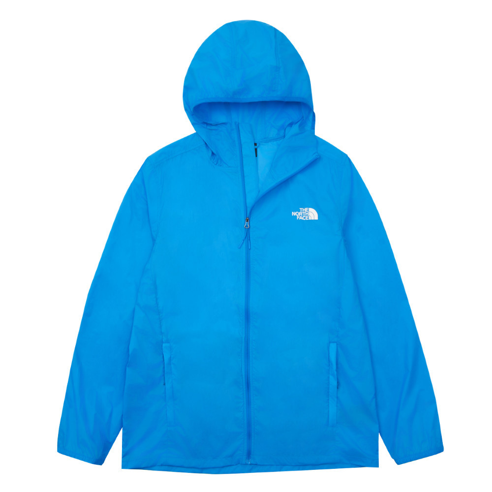 The North Face北面男款藍色UPF防曬連帽外套｜8C0TT4S