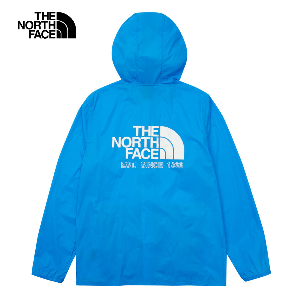 The North Face北面男款藍色UPF防曬連帽外套｜8C0TT4S