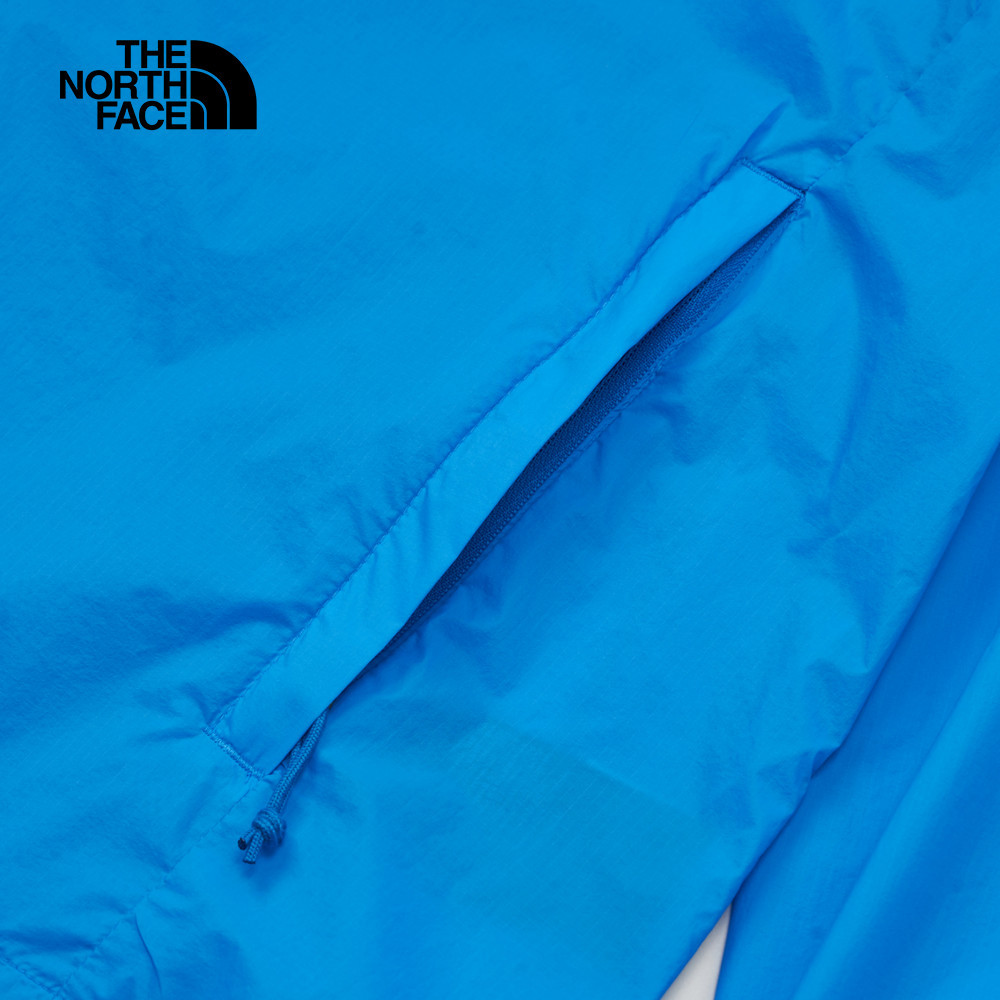 The North Face北面男款藍色UPF防曬連帽外套｜8C0TT4S