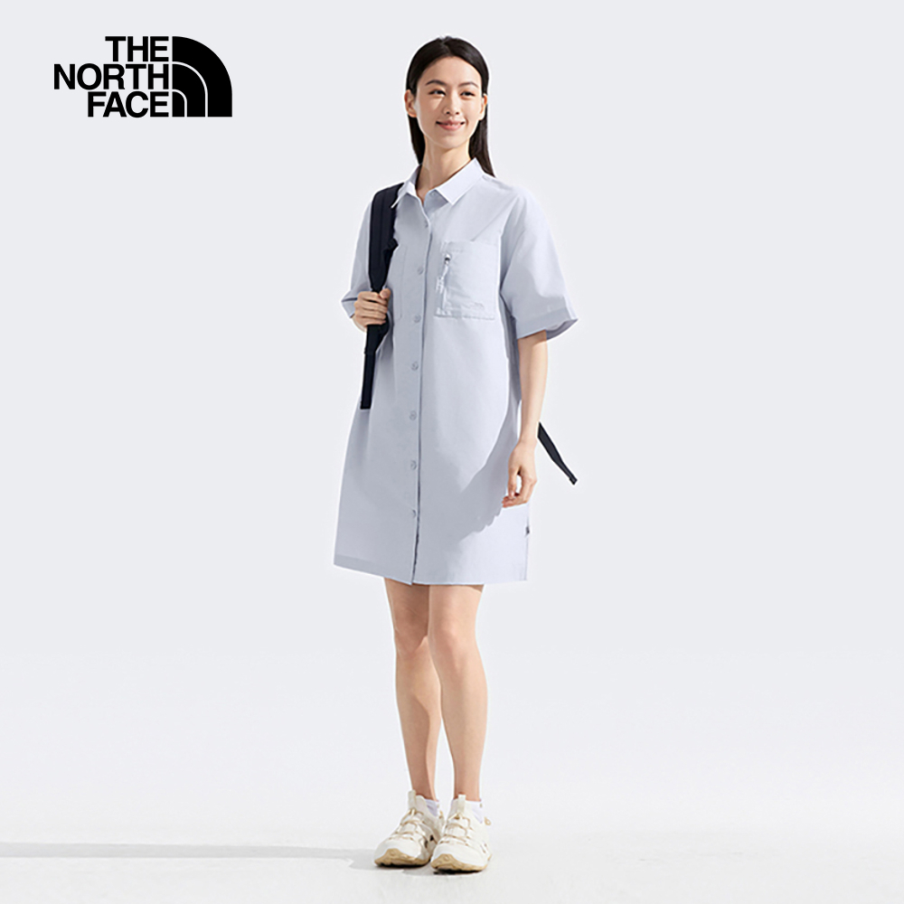 【10/26 12點限時搶購】The North Face北面女款灰色DWR防潑水多口袋休閒裙子｜8C570TI