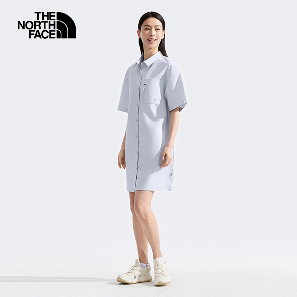 【10/26 12點限時搶購】The North Face北面女款灰色DWR防潑水多口袋休閒裙子｜8C570TI