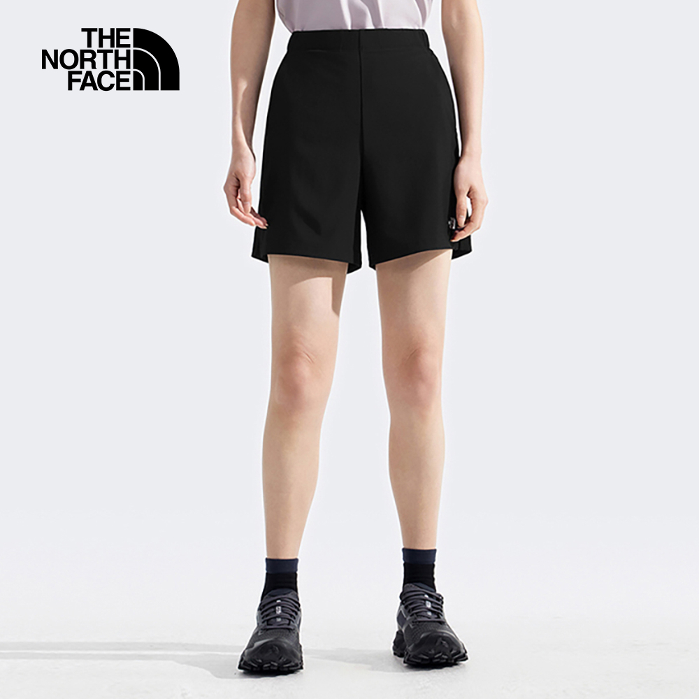 The North Face北面女款黑色DWR防潑水短褲｜8CK4JK3