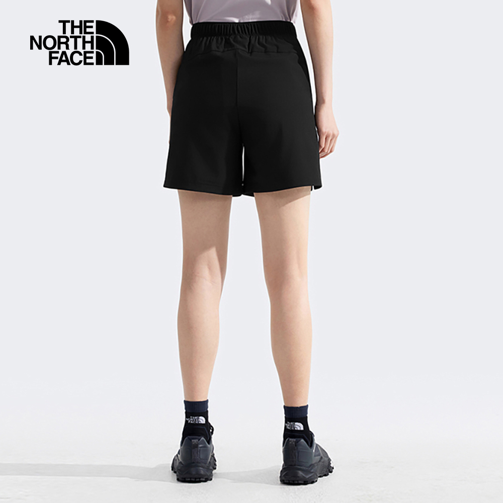 The North Face北面女款黑色DWR防潑水短褲｜8CK4JK3