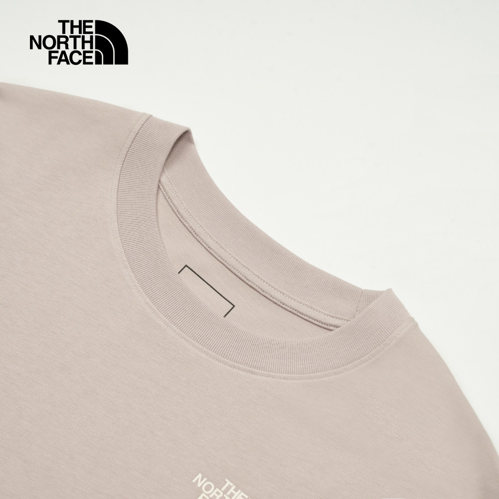 The North Face北面女款灰色大尺寸印花短袖T恤｜8DCB1OA