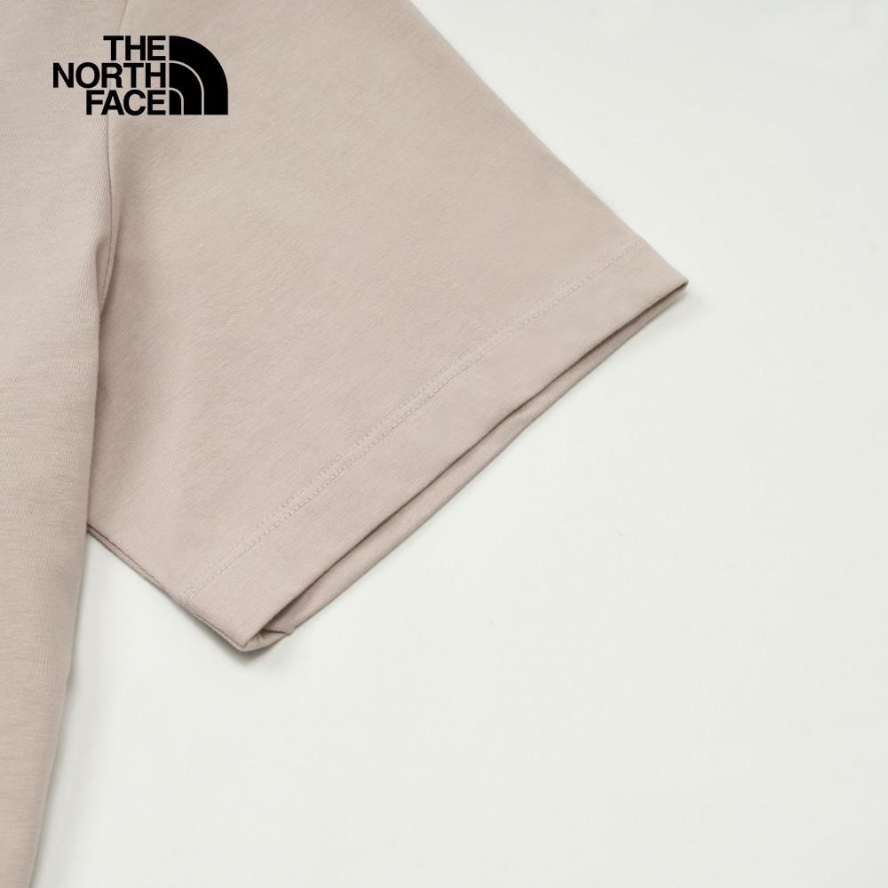 The North Face北面女款灰色大尺寸印花短袖T恤｜8DCB1OA