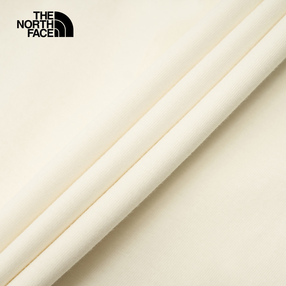 The North Face北面女款米白色大尺寸印花短袖T恤｜8DCBQLI