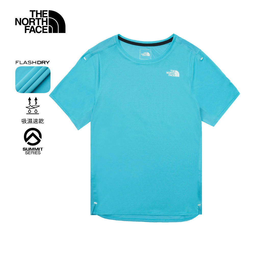 女款藍色吸濕排汗短袖T恤｜88X96IB