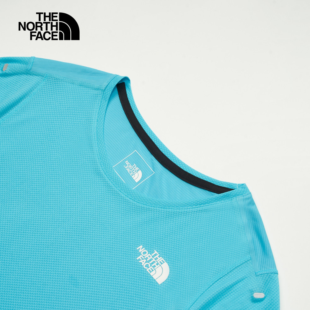女款藍色吸濕排汗短袖T恤｜88X96IB