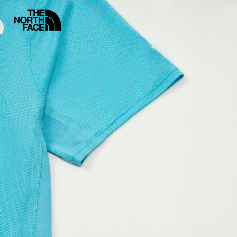 女款藍色吸濕排汗短袖T恤｜88X96IB