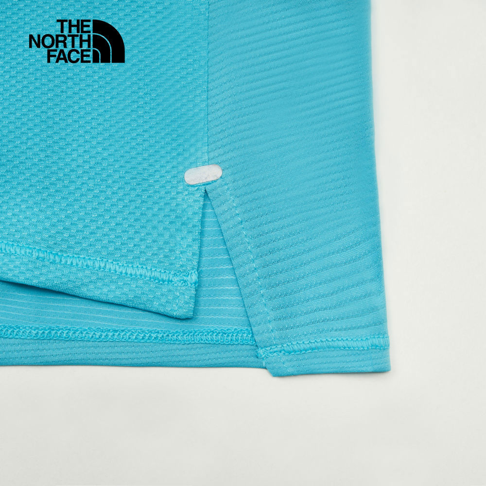 女款藍色吸濕排汗短袖T恤｜88X96IB