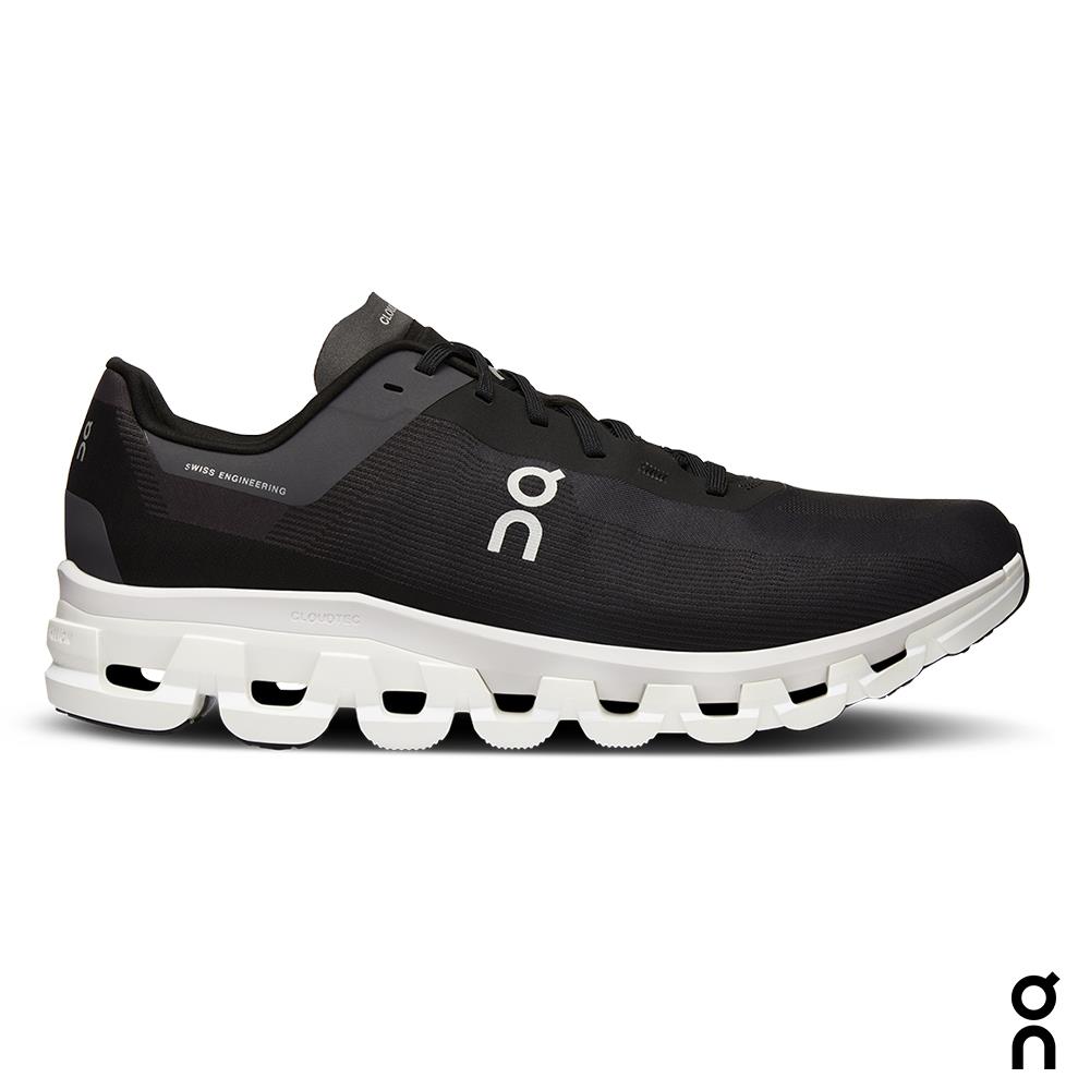 On昂跑 男 路跑鞋 Cloudflow 4 黑/白