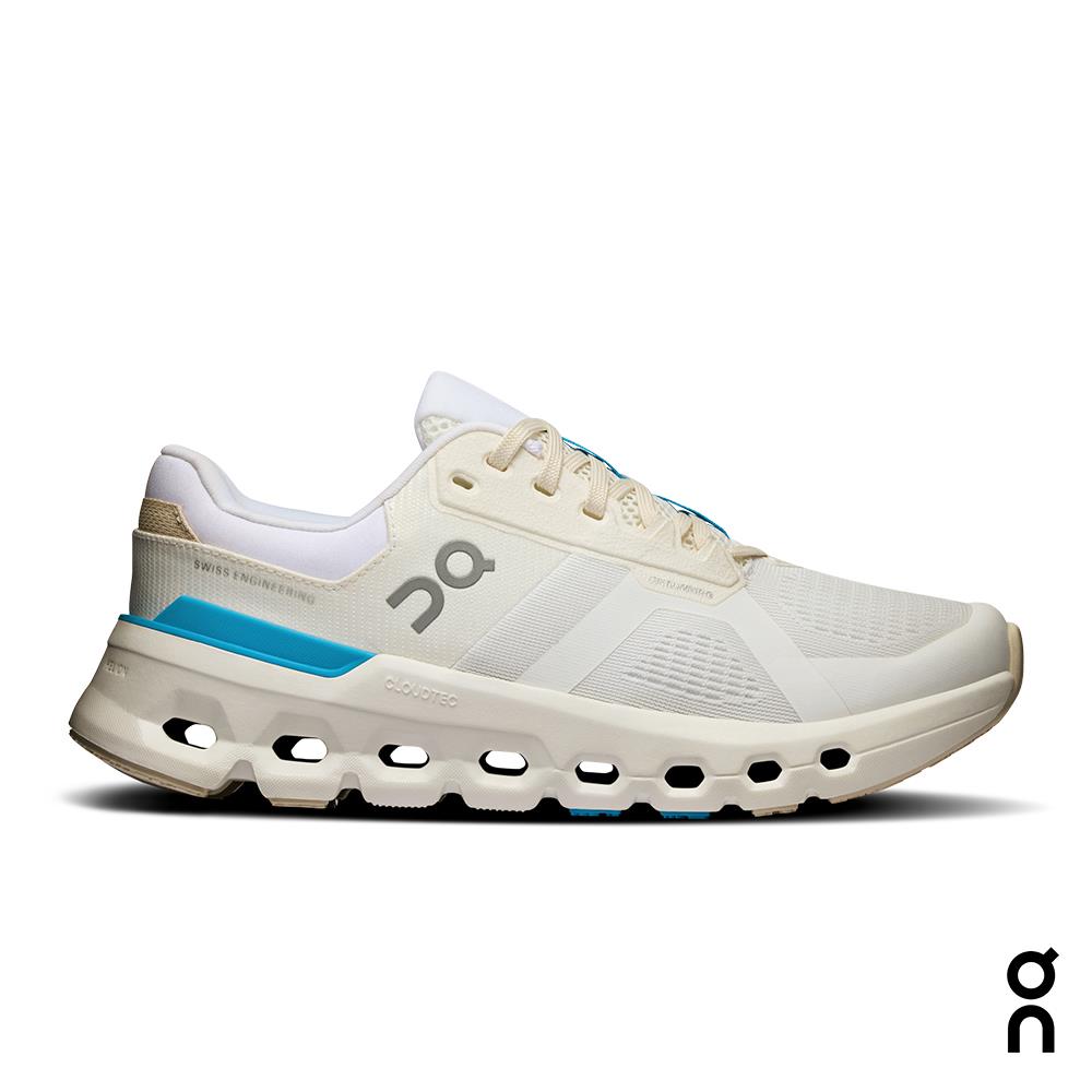 On昂跑 女 路跑鞋 Cloudrunner 2 白/地平線藍