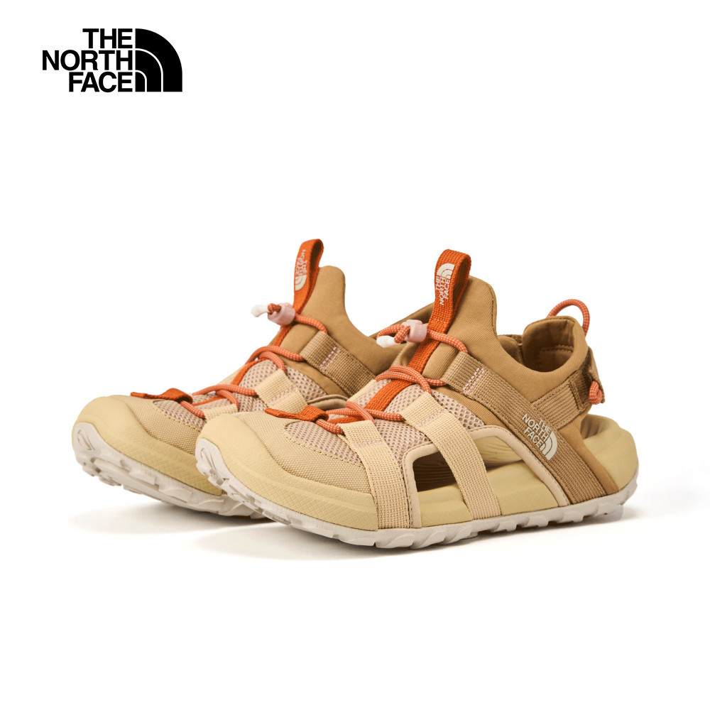 The North Face北面女款卡其色抓地可調節鞋帶舒適涼鞋｜8ADQ76Z