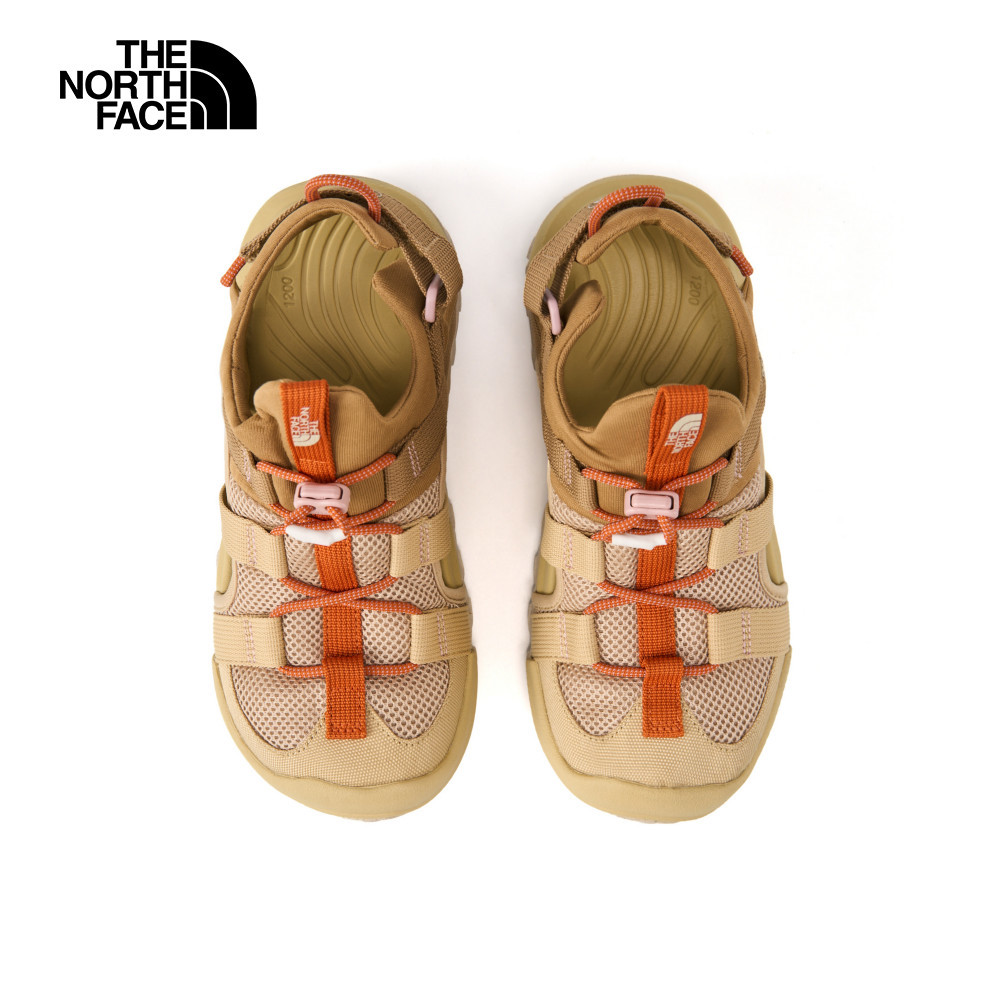 The North Face北面女款卡其色抓地可調節鞋帶舒適涼鞋｜8ADQ76Z