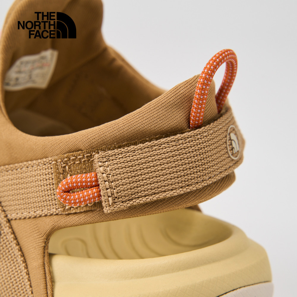 The North Face北面女款卡其色抓地可調節鞋帶舒適涼鞋｜8ADQ76Z