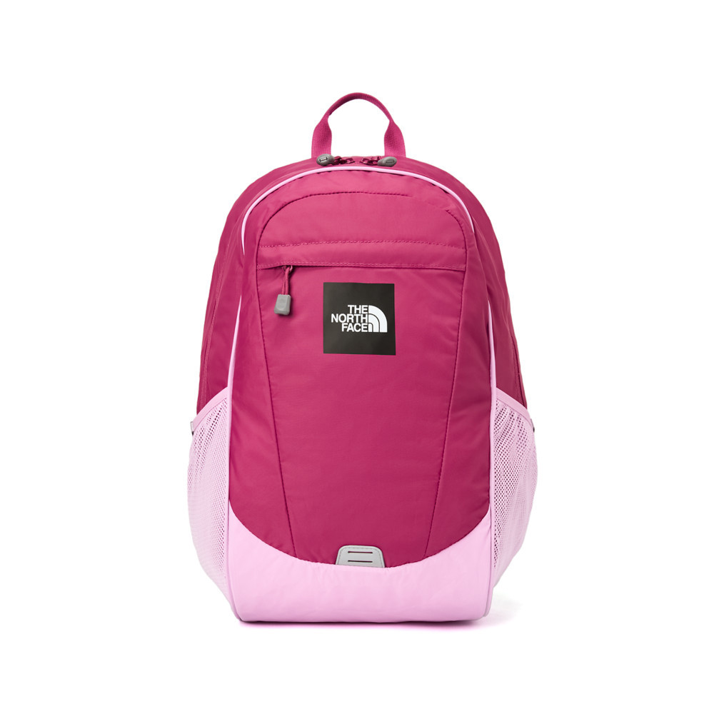 The North Face北面兒童桃紅色大尺寸品牌LOGO休閒後背包｜8AMXAGD