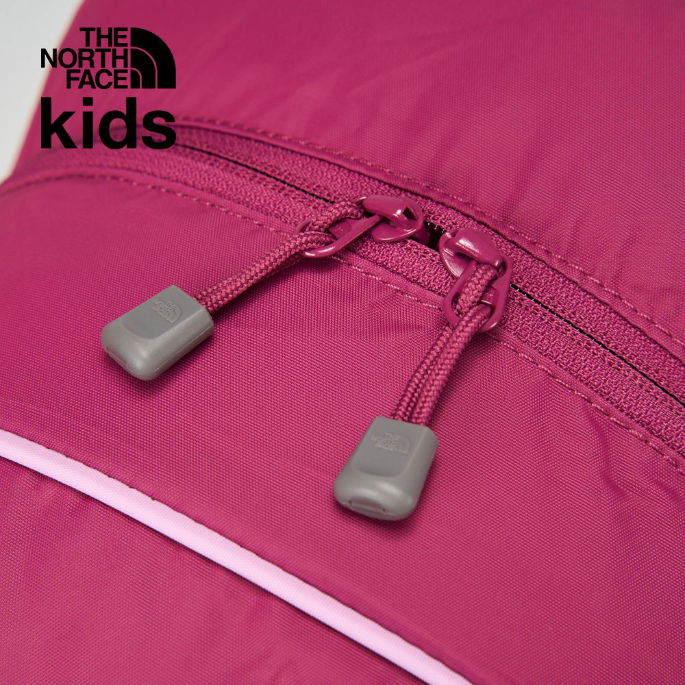 The North Face北面兒童桃紅色大尺寸品牌LOGO休閒後背包｜8AMXAGD