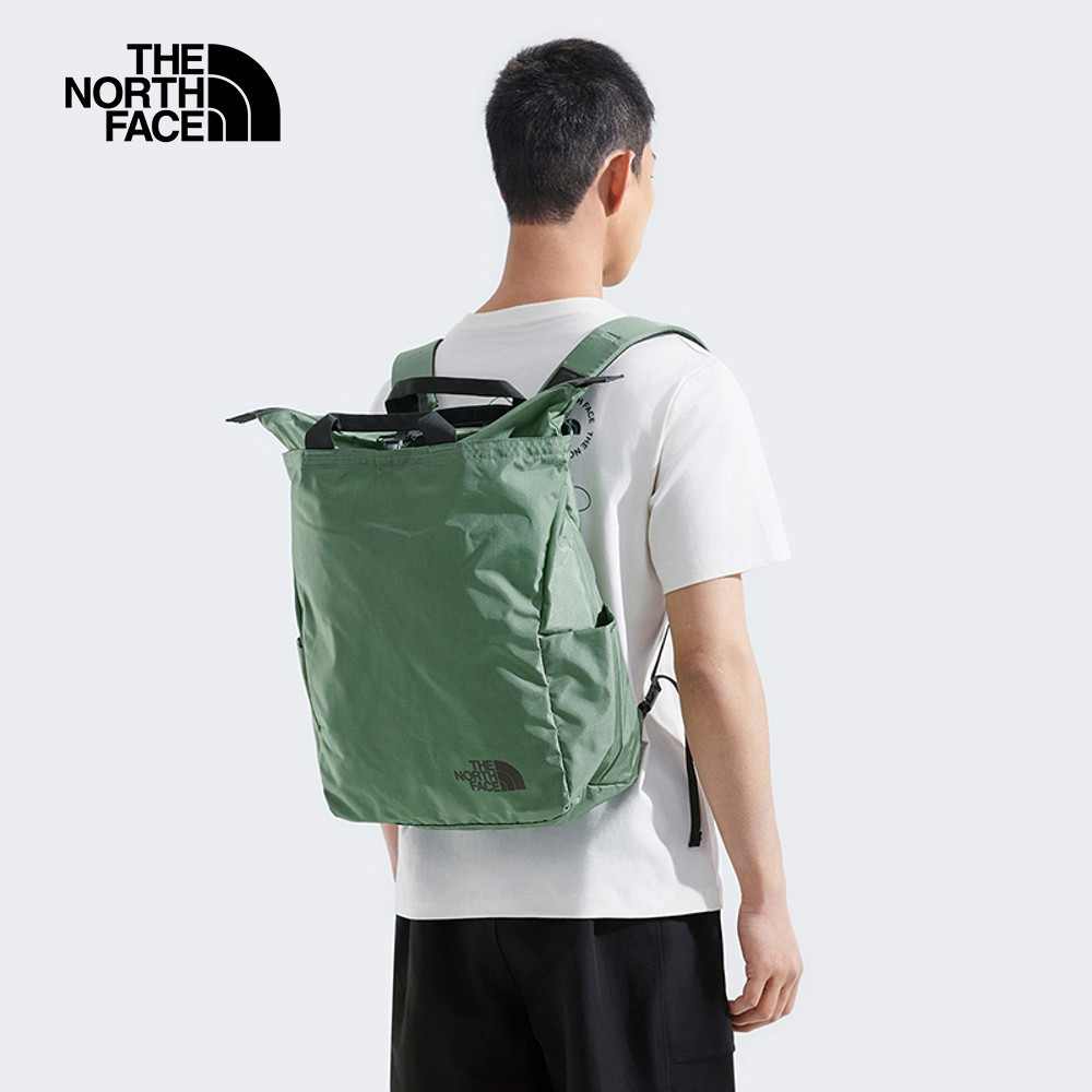 The North Face北面男女款綠色舒適背負大容量背提兩用休閒後背包｜8B1YHCH