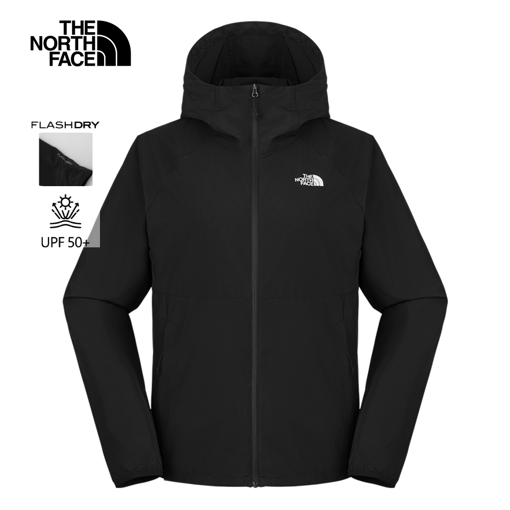 The North Face北面女款黑色UPF防曬防風外套｜8EXDJK3－BPPDRM潮流球