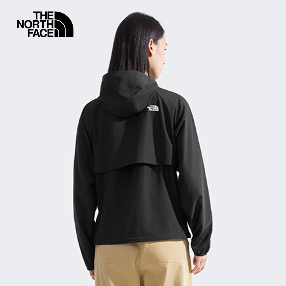 The North Face北面女款黑色UPF防曬防風外套｜8EXDJK3
