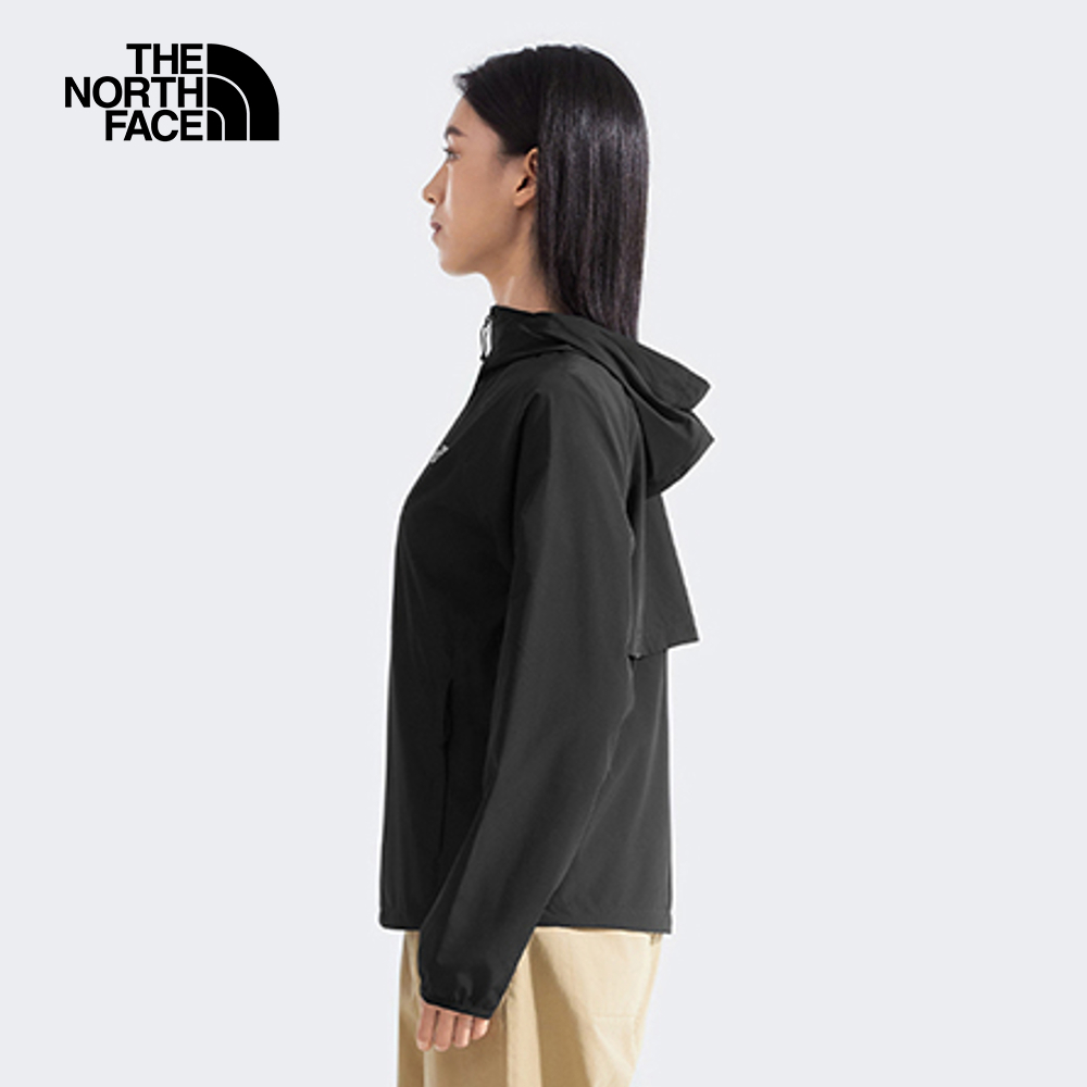 The North Face北面女款黑色UPF防曬防風外套｜8EXDJK3