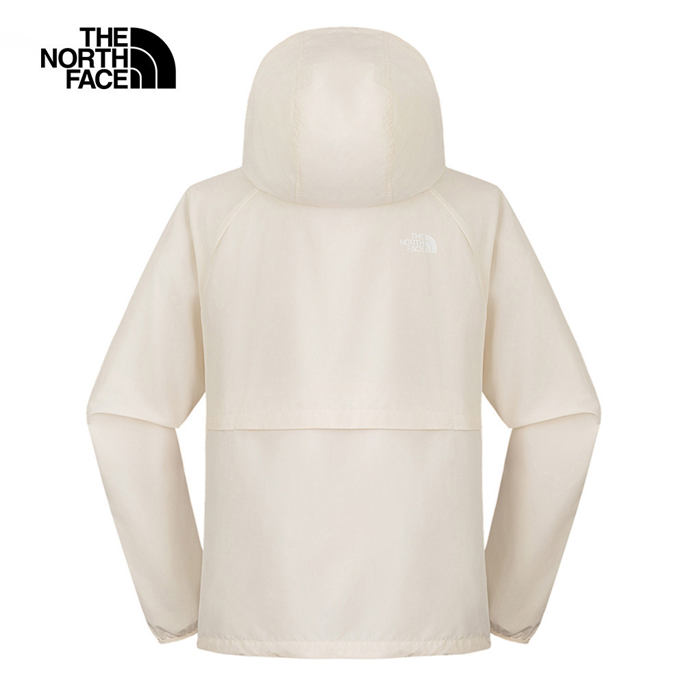 The North Face北面女款米白色UPF防曬防風外套｜8EXDQLI