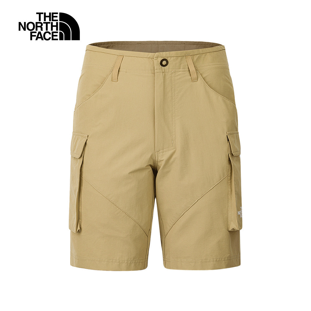 The North Face北面男款卡其色DWR防潑水短褲｜8EYCLK5