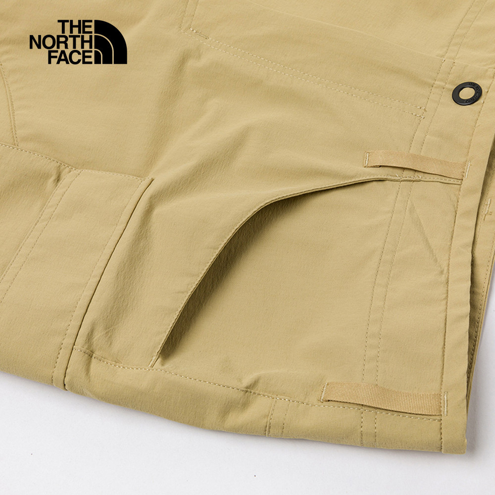 The North Face北面男款卡其色DWR防潑水短褲｜8EYCLK5